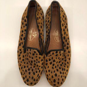 Stubbs & Wootton Animal Print Needlepoint Loafer 9